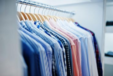 Dry Cleaners dry cleaned shirts are shown here